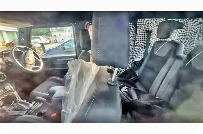 Mahindra Thar 5-door Rear seat